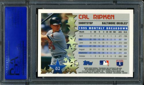 1996 Topps Chrome #82 Cal Ripken STP PSA 10 #11786303 - Back
