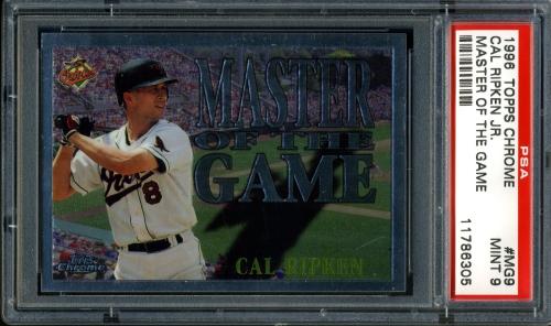 1996 Topps Chrome Master of the Game #9 Cal Ripken PSA 9 #11786305