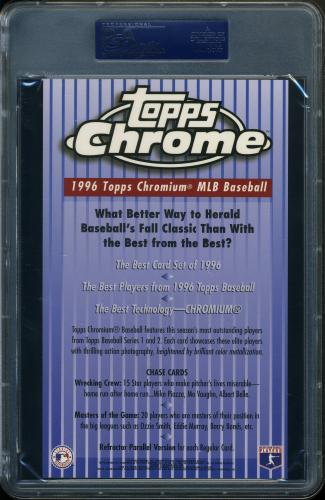1996 Topps Chrome Promo Sheet  PSA 10 #21307781 - Back