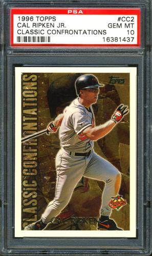 1996 Topps Classic Confrontations #CC2 Cal Ripken PSA 10 #16381437