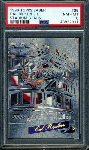 1996 Topps Laser Stadium Stars #8 Cal Ripken PSA 8 #48822911