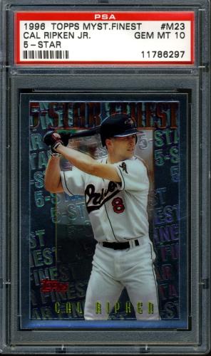 1996 Topps Mystery Finest #M23 Cal Ripken PSA 10 #11786297