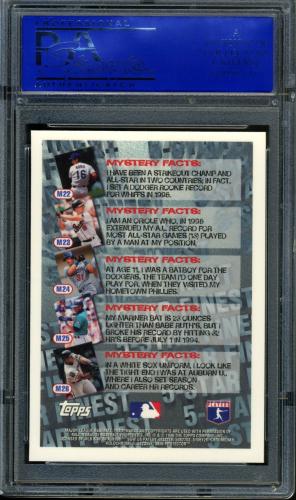 1996 Topps Mystery Finest #M23 Cal Ripken PSA 10 #11786297 - Back