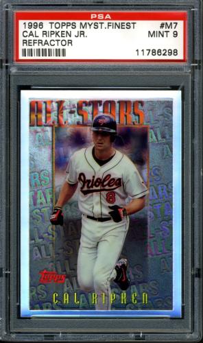 1996 Topps Mystery Finest Refractors #M07 Cal Ripken PSA 9 #11786298