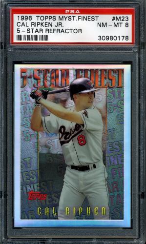 1996 Topps Mystery Finest Refractors #M23 Cal Ripken PSA 8 #30980178