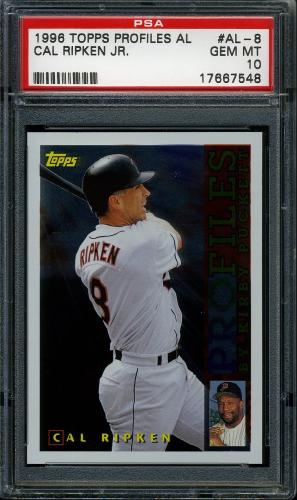 1996 Topps Profiles #AL8 Cal Ripken PSA 10 #17667548