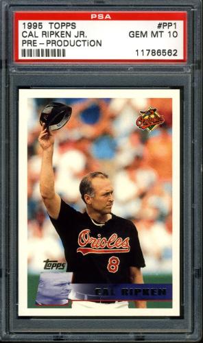 1996 Topps Promos #PP1 Cal Ripken PSA 10 #11786562