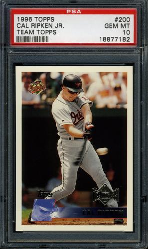 1996 Topps Team Topps #200 Cal Ripken PSA 10 #18877182