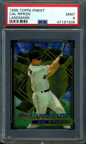 1996 Topps Finest Landmark Cal Ripken, Jr. PSA 9 #47197309