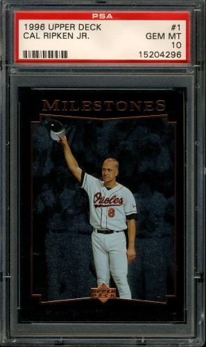 1996 Upper Deck #001 Cal Ripken 2131 PSA 10 #15204296