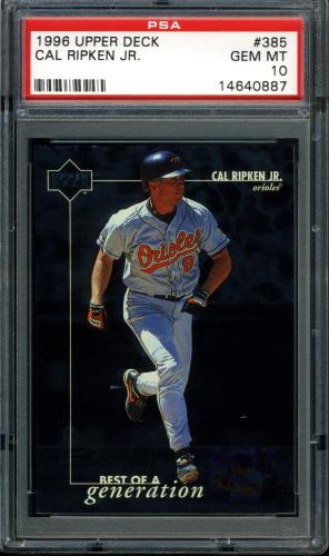 1996 Upper Deck #385 Cal Ripken BG PSA 10 #14640887