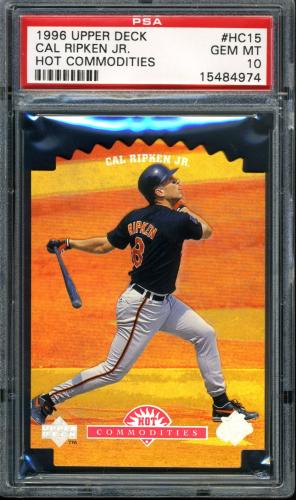 1996 Upper Deck Hot Commodities #HC15 Cal Ripken PSA 10 #15484974