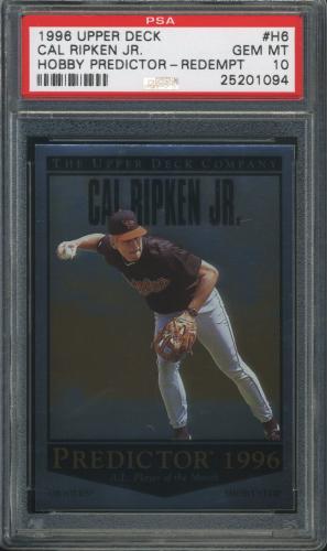 1996 Upper Deck Predictor Hobby Exchange #H6 Cal Ripken PSA 10 #25201094