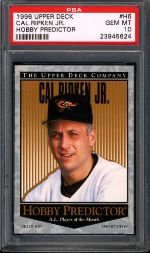 1996 Upper Deck Predictor Hobby #H6 Cal Ripken PSA 10 #23945624
