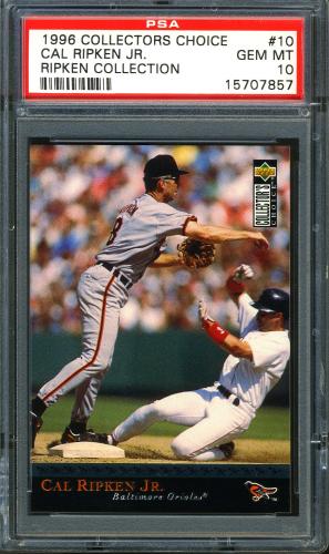 1996 Upper Deck Ripken Collection #10 Cal Ripken COLC PSA 10 #15707857