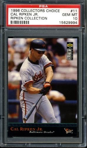 1996 Upper Deck Ripken Collection #11 Cal Ripken COLC PSA 10 #15629994