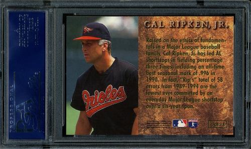 1996 Ultra Prime Leather #4 Cal Ripken PSA 10 #19431213 - Back