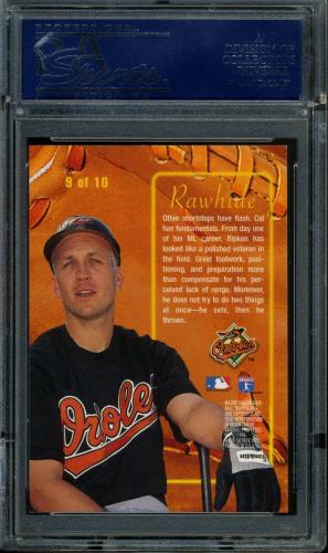 1996 Ultra Rawhide #9 Cal Ripken PSA 10 #21204790 - Back