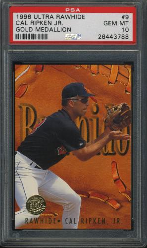 1996 Ultra Rawhide Gold Medallion #9 Cal Ripken PSA 10 #26443788