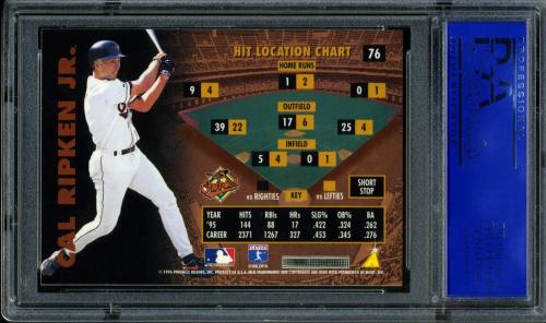 1996 Zenith #076 Cal Ripken PSA 10 #11786319 - Back