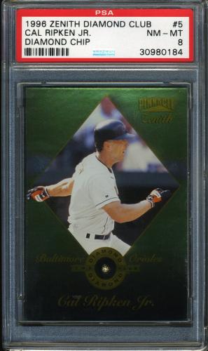 1996 Zenith Diamond Club Parallel #5 Cal Ripken PSA 8 #30980184