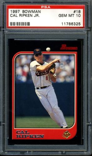 1997 Bowman #18 Cal Ripken PSA 10 #11786325