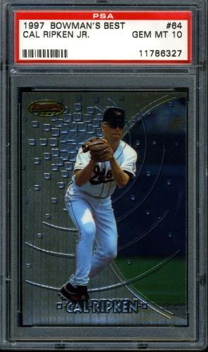 1997 Bowman's Best #64 Cal Ripken PSA 10 #11786327