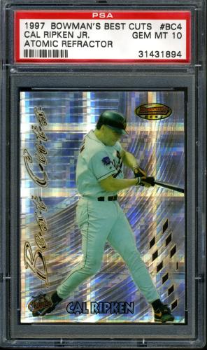 1997 Bowman's Best Best Cuts Atomic Refractor #BC4 Cal Ripken PSA 10 #31431894