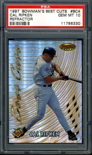 1997 Bowman's Best Best Cuts Refractor #BC4 Cal Ripken PSA 10 #11786330