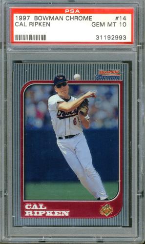 1997 Bowman Chrome #14 Cal Ripken PSA 10 #31192993