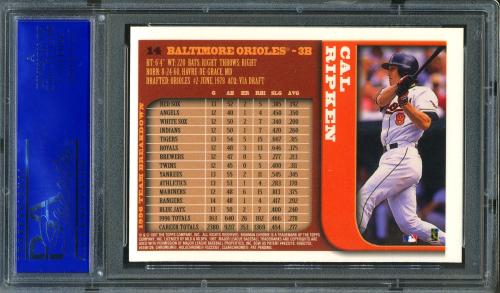 1997 Bowman Chrome #14 Cal Ripken PSA 10 #31192993 - Back