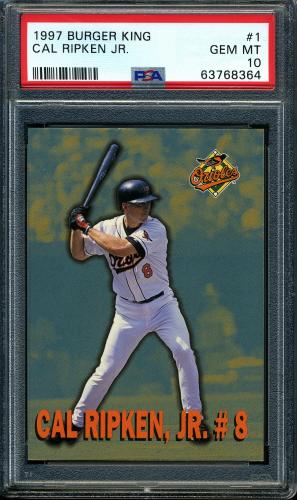 1997 Burger King Ripken #1 Cal Ripken Jr.-(Batting) PSA 10 #63768364