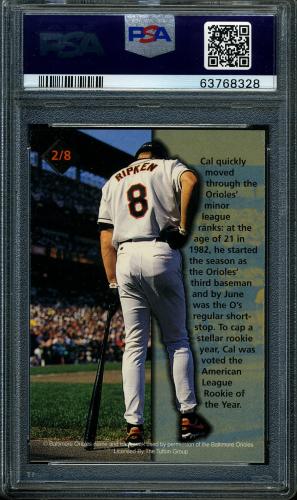 1997 Burger King Ripken #2 Cal Ripken Jr.-(Bunting) PSA 10 #63768328 - Back