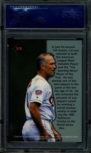 1997 Burger King Ripken #3 Cal Ripken Jr.-(Ready to throw) PSA 8 #20708336 - Back
