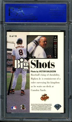 1997 Collector's Choice Big Shots #8 Cal Ripken PSA 10 #11786335 - Back