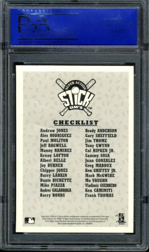 1997 Collector's Choice Stick'Ums Retail Cal Ripken Jr. PSA 10 #11786338 - Back