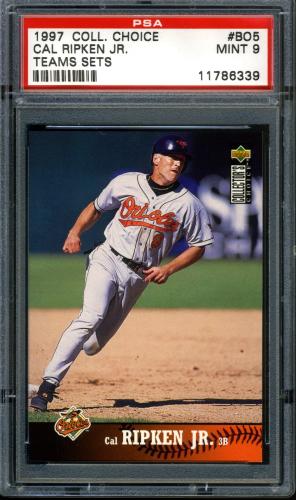 1997 Collector's Choice Teams #BO5 Cal Ripken Jr. PSA 9 #11786339