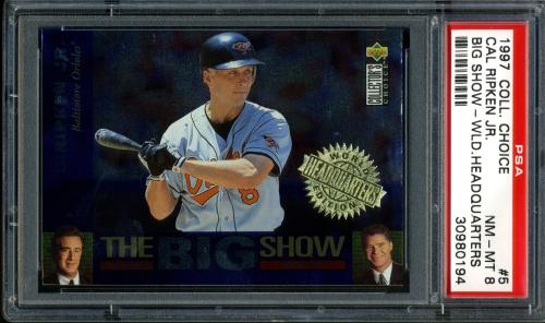 1997 Collector's Choice The Big Show World Headquarters #5 Cal Ripken PSA 8 #30980194