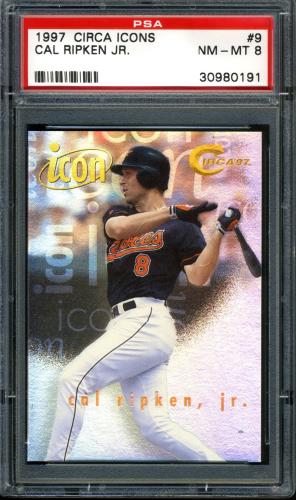 1997 Circa Icon #9 Cal Ripken PSA 8 #30980191