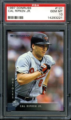 1997 Donruss #121 Cal Ripken PSA 10 #14293221