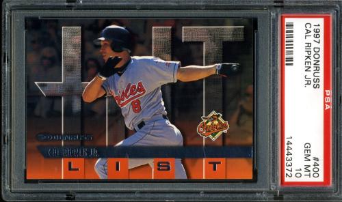 1997 Donruss #400 Cal Ripken HIT PSA 10 #14443372