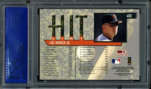 1997 Donruss #400 Cal Ripken HIT PSA 10 #14443372 - Back