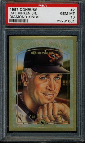 1997 Donruss Diamond Kings #2 Cal Ripken PSA 10 #22281661