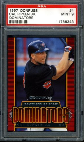 1997 Donruss Dominators #4 Cal Ripken PSA 9 #11786343