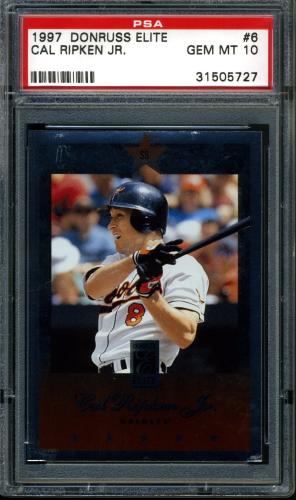 1997 Donruss Elite #6 Cal Ripken PSA 10 #31505727