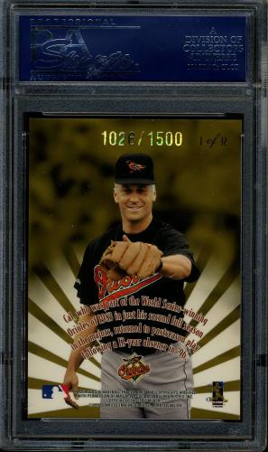 1997 Donruss Elite Passing the Torch #1 Cal Ripken PSA 10 #21767098 - Back