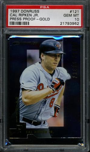 1997 Donruss Gold Press Proofs #121 Cal Ripken PSA 10 #21793962