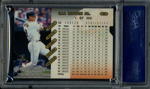 1997 Donruss Gold Press Proofs #121 Cal Ripken PSA 10 #21793962 - Back