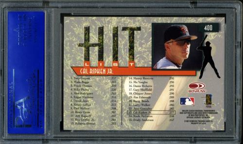1997 Donruss Gold Press Proofs #400 Cal Ripken HIT PSA 10 #30980197 - Back