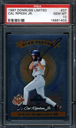 1997 Donruss Limited #37 Cal Ripken S PSA 10 #16861403